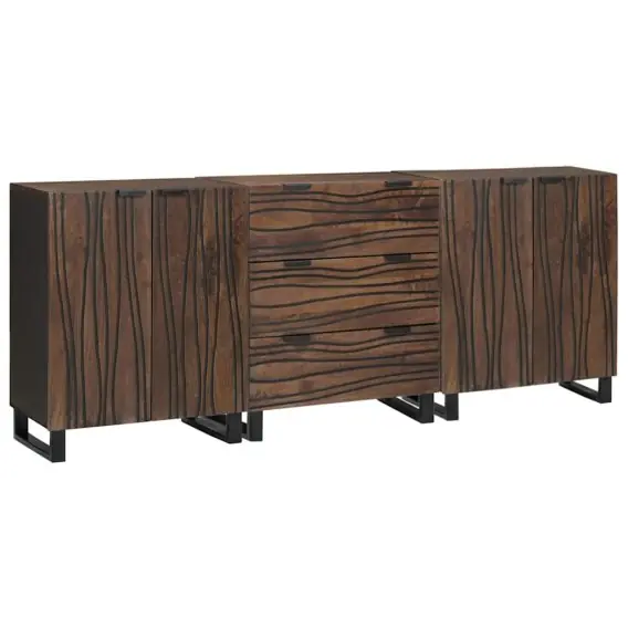 Zamów teraz Zestaw mebli łazienkowych 3 pcs Brązowy 180 x 33 x 75 cm Lumarko! - Hurtownia wielobranżowa Lumarko